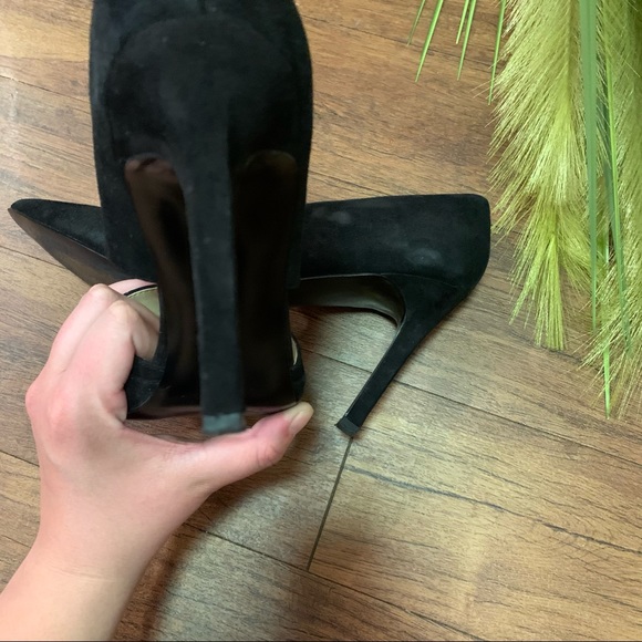 Nine West Suede Black Heels - Picture 8 of 10